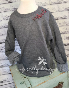 Youth Custom Embroidery Sweatshirt